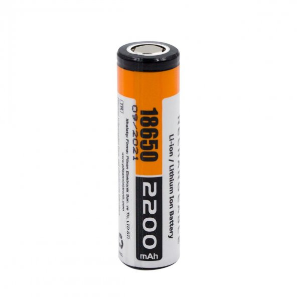 Orion 18650 3.7V 2200Mah Şarj Edilebilir Li-İon Pil ürün görseli 1