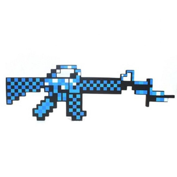 Minecraft Diamond Stil Tabanca Tüfek 60 cm ürün görseli 1