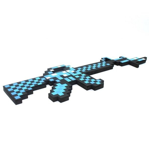 Minecraft Diamond Stil Tabanca Tüfek 60 cm - Resim 2