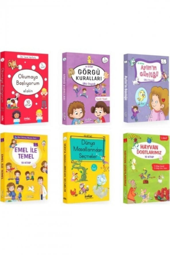 Pinokyo 1. Sınıf Hikaye Seti 6 Kutu 60 Kitap ürün görseli 1