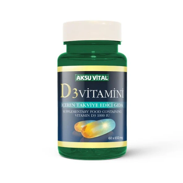 Aksu Vital Vitamin D3 60 Softjel ürün görseli 1