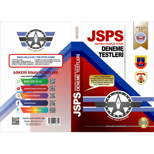 JSPS Hazırlık Kitabı Açıklamalı 8 Deneme Testi ürün görseli 1