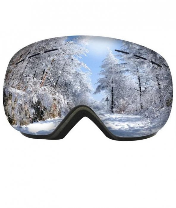 UV400 Korumalı Antisis Özellikli 3 Katmanlı Aynalı Snowboard Kayak Gözlüğü ürün görseli 1