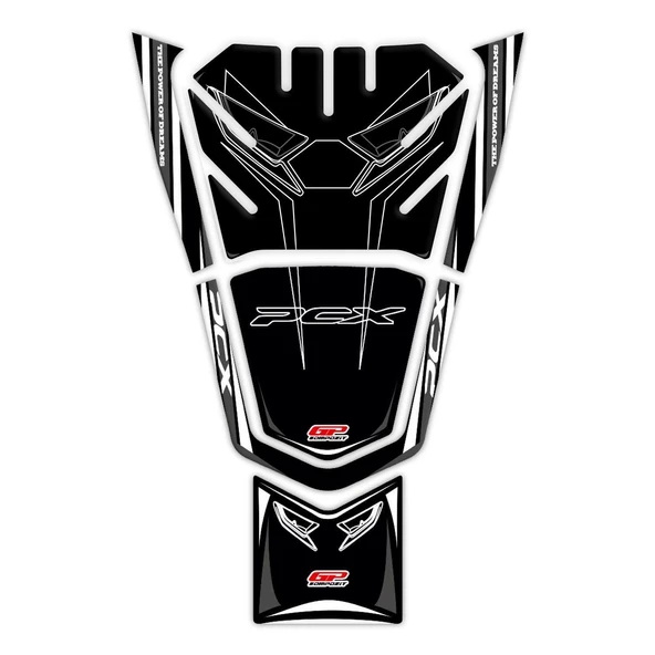 GP Kompozit Honda PCX 125 2021-2024 Uyumlu Tank Pad Gri ürün görseli 1