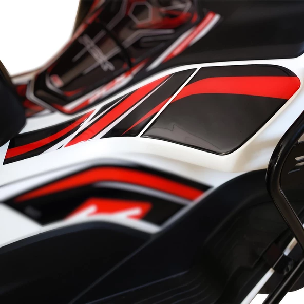 GP Kompozit Honda PCX 125 2021-2024 Uyumlu Yan Pad Kırmızı ürün görseli 1