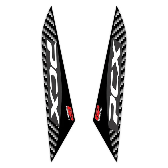 GP Kompozit Honda PCX 125 / 150 2018-2020 Uyumlu Ayak Yan Pad Siyah ürün görseli 1