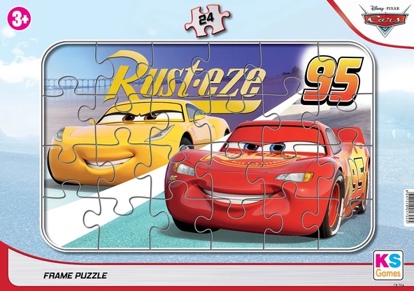 Disney Cars (Arabalar) Lisanslı Frame Puzzle/Yapboz 24 parça ürün görseli 1