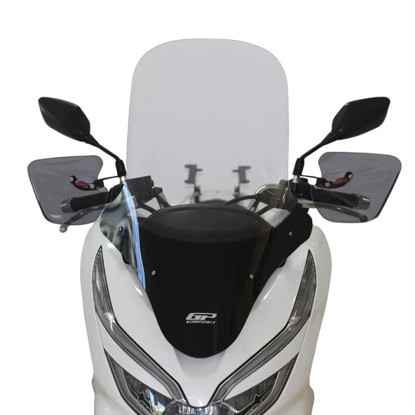 GP Kompozit Honda PCX 125 2018-2020 Uyumlu Ön Tur Camı Şeffaf ürün görseli 1