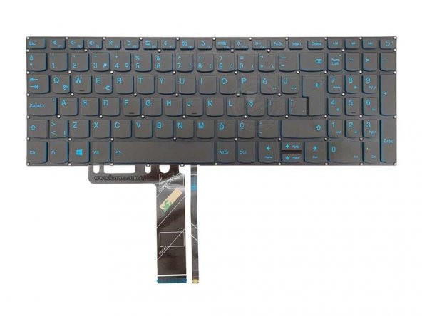 Lenovo 320-15ISK, 330-15IKB Klavye Füme TR - IŞIKLI / Mavi Tuş ürün görseli 1