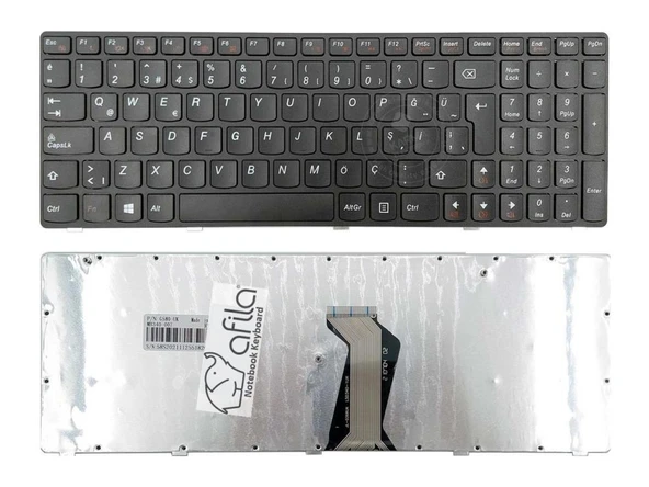 Lenovo ideaPad G580, G580a, G580AM-ITH, G580-ISE Klavye Siyah TR ürün görseli 1