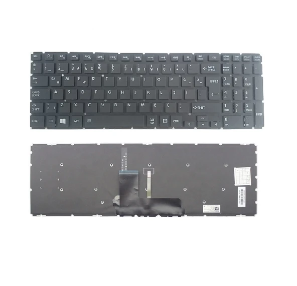 Toshiba L50-B-27L L50-B-27M L50-B-27P Klavye Siyah TR / ışıklı ürün görseli 1