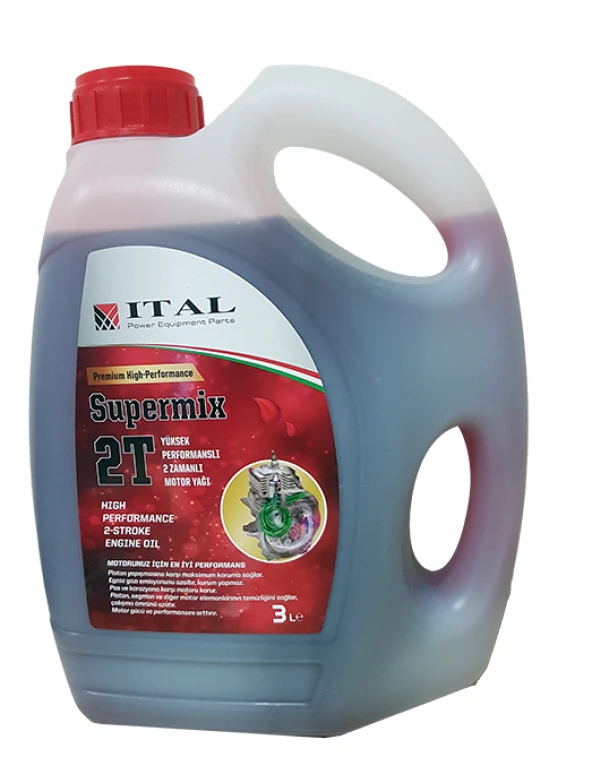 Ital Motor Yağı Süpermix 2 Zamanlı 3 Litre ürün görseli 1