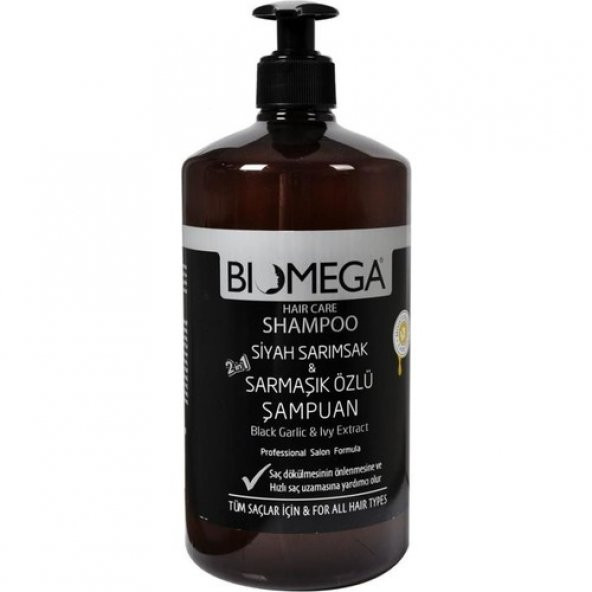 Biomega Siyah Sarımsak & Sarmaşık Özlü Şampuan 1000 ml ürün görseli 1
