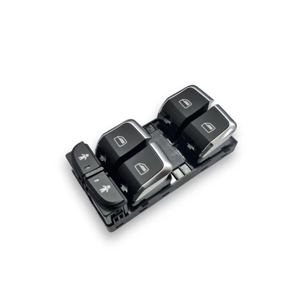 Audi Q3 2012-2014 Sol Ön Kapı Dörtlü Cam Düğmesi Krom 4G0959851 ürün görseli 1