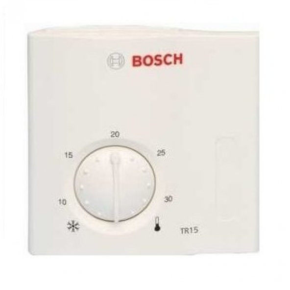 Bosch TR15 Kablolu Oda Termostatı, On/Off (Tüm Kombilere Uyumlu) ürün görseli 1