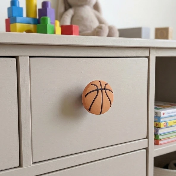 Çocuk Odası Mobilya Kulp Dolap Düğme Basket Topu ürün görseli 1