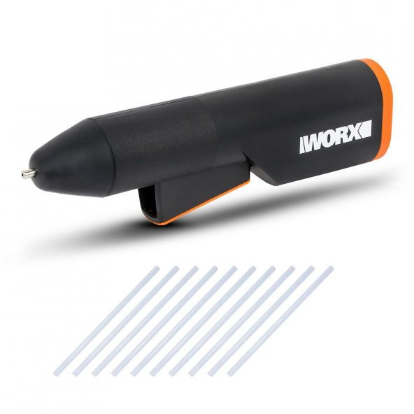 WORX WX746.9 MAKERX 20Volt Profesyonel Sıcak Mum Silikon Tabancası + 10 Silikon (Akü Dahil Değildir) ürün görseli 1