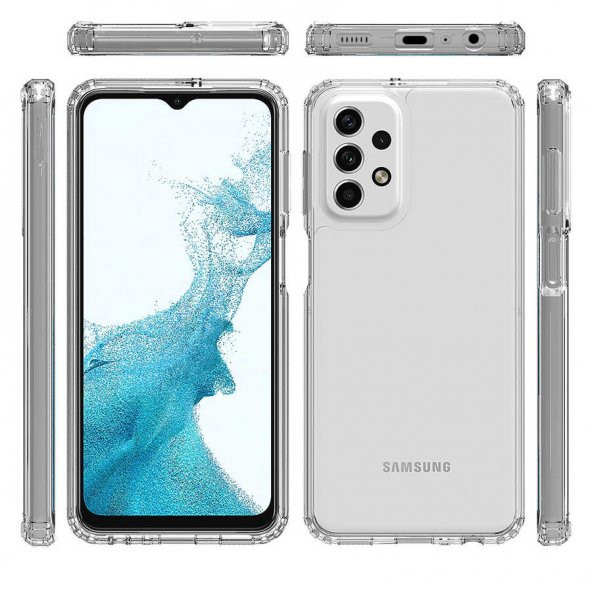 Samsung Galaxy A23 4G Kılıf Olex Antishock Şeffaf Silikon Kılıf ürün görseli 1