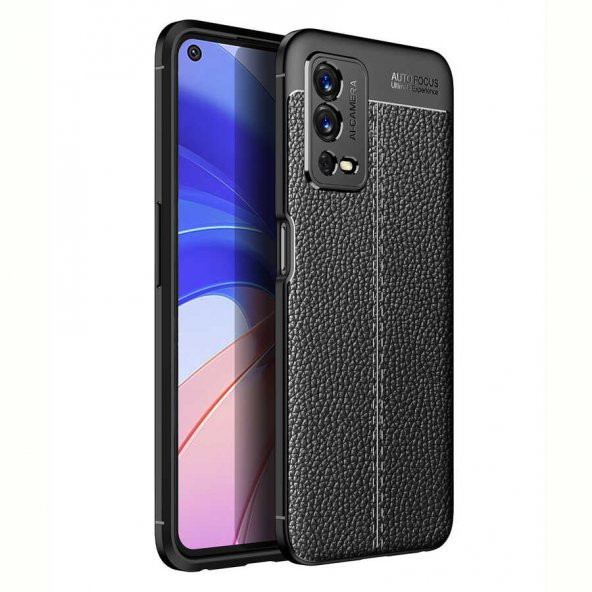 Oppo A55 4G Kılıf Focus Derili Kamera Korumalı SilikonKılıf ürün görseli 1