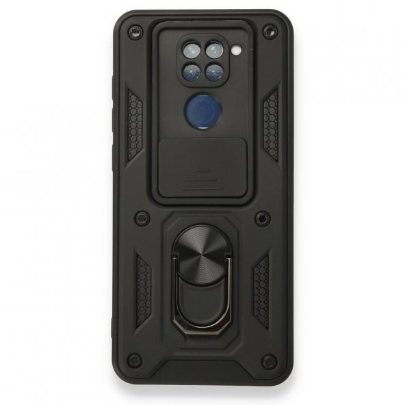 Xiaomi Redmi Note 9 Kılıf Pars Lens Yüzüklü Silikon Kılıf ürün görseli 1