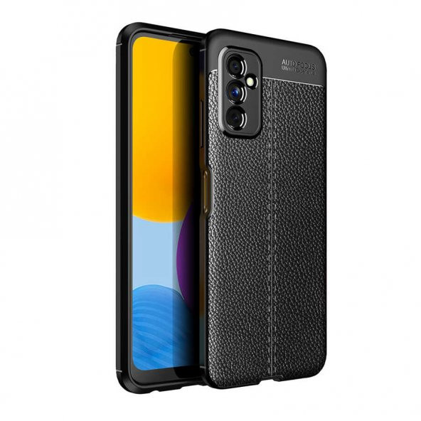 Samsung Galaxy M52 Kılıf Focus Deri Görünümlü Silikon Kılıf ürün görseli 1