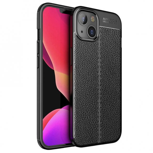 iPhone 13 Mini Kılıf Focus Derili Kamera Korumalı Kılıf ürün görseli 1