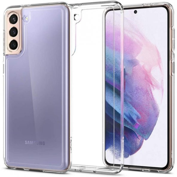 Samsung Galaxy S21 Kılıf Lüx Kamera Korumalı Şeffaf Silikon Kılıf ürün görseli 1