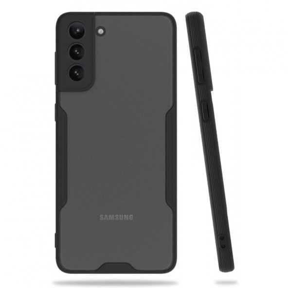 Samsung Galaxy S21 Kılıf Platin Kamera Korumalı Silikon Kılıf ürün görseli 1