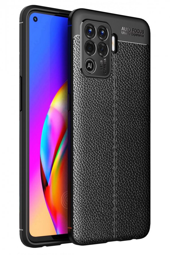 Oppo Reno 5 Lite Kılıf Focus Derili Silikon Kılıf ürün görseli 1