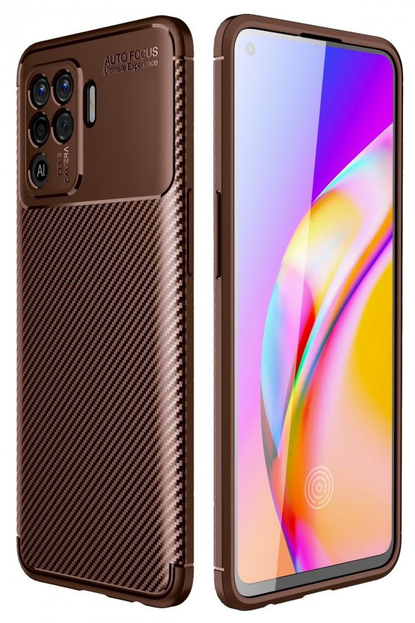 Oppo Reno 5 Lite Kılıf Focus Karbon Silikon Kılıf ürün görseli 1
