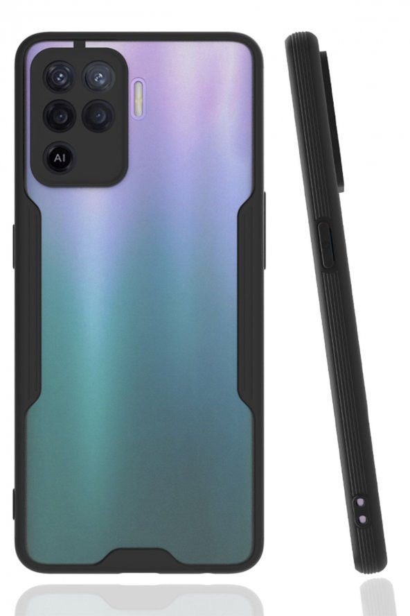Oppo Reno 5 Lite Kılıf Platin Renkli Silikon Kılıf ürün görseli 1