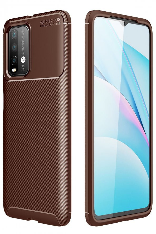 Xiaomi Redmi 9T Kılıf Focus Karbon Silikon Kılıf ürün görseli 1