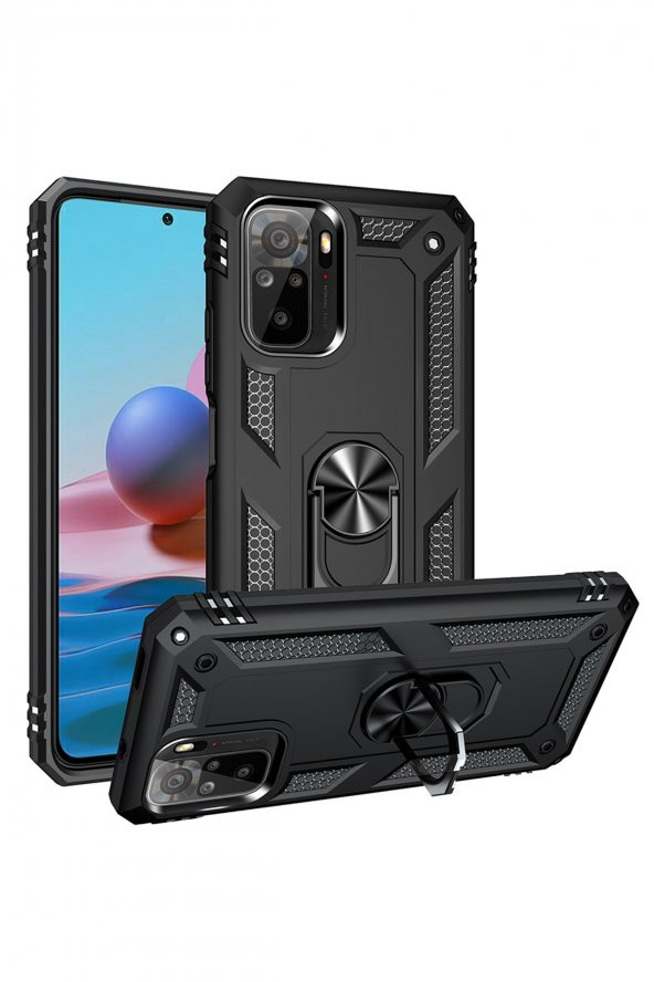 Xiaomi Redmi Note 10 Kılıf Sofya Yüzüklü Silikon Kılıf ürün görseli 1