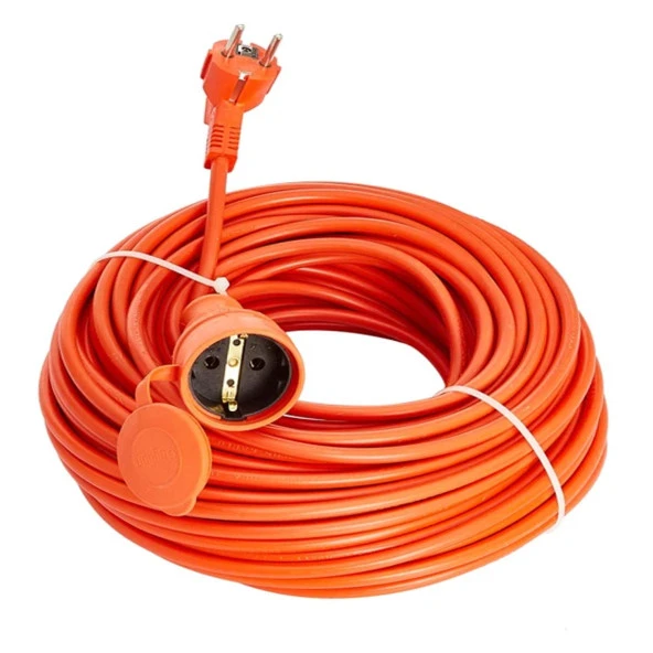 Bylion 10 Metre Seyyar Uzatma Kablosu 3x1.5 mm Turuncu Kablo ürün görseli 1