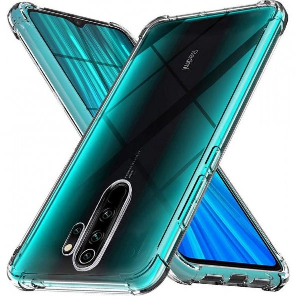 Xiaomi Redmi Note 8 Pro Kılıf Antishock Sert Şeffaf Silikon ürün görseli 1