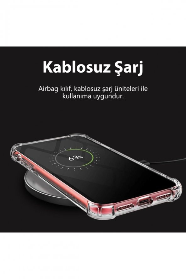 Xiaomi Redmi Note 9 Pro Kılıf Antishock Sert Şeffaf Silikon - Resim 7