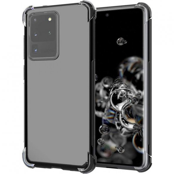 Samsung Galaxy S20 Ultra Kılıf Antishock Sert Şeffaf Silikon ürün görseli 1