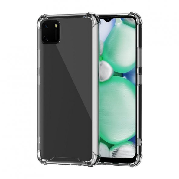 Realme C11 Kılıf Antishock Darbe Emici Şeffaf Sert Silikon ürün görseli 1