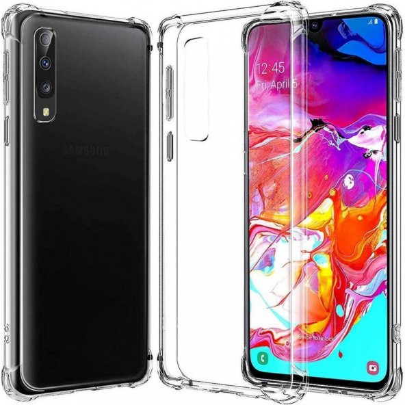 Samsung Galaxy A70 Kılıf Antishock Darbe Emici Şeffaf Silikon ürün görseli 1