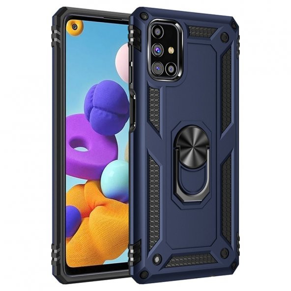 Samsung Galaxy M31S Kılıf Sofya Yüzüklü Standlı Korumalı Kılıf ürün görseli 1