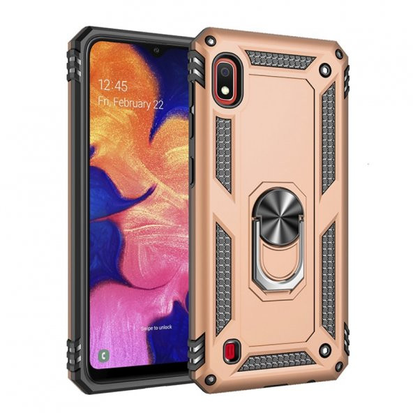 Samsung Galaxy M10 Kılıf Sofya Yüzüklü Standlı Korumalı Kılıf ürün görseli 1