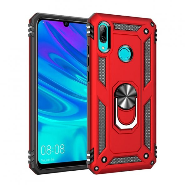 Huawei P Smart 2019 Kılıf Sofya Yüzüklü Standlı Korumalı Kılıf ürün görseli 1