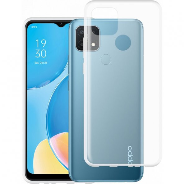 Oppo A15 Kılıf Lüx Şeffaf Silikon Kılıf Yüksek Koruma ürün görseli 1