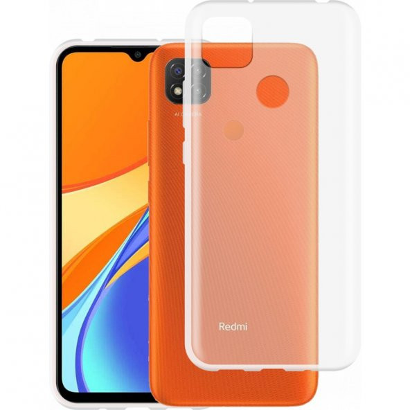Xiaomi Redmi 9C Kılıf Lüx Kamera Korumalı Şeffaf Silikon Kılıf ürün görseli 1