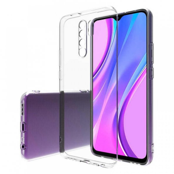 Xiaomi Redmi 9 Kılıf Lüx Kamera Korumalı Şeffaf Silikon Kılıf ürün görseli 1