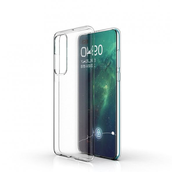 Huawei P40 Kılıf Lüx Kamera Korumalı Şeffaf Silikon Kılıf ürün görseli 1