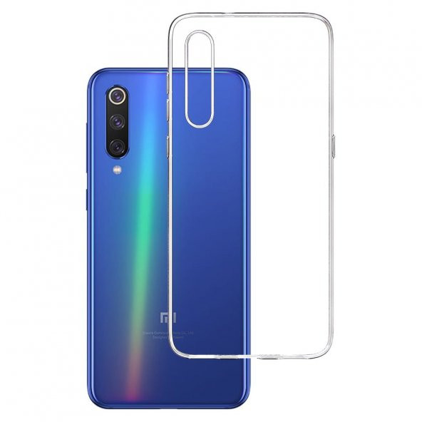Xiaomi Mi 9 SE Kılıf Lüx Kamera Korumalı Şeffaf Silikon Kılıf ürün görseli 1