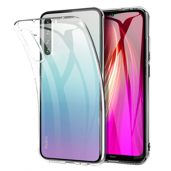 Xiaomi Redmi Note 8 Kılıf Lüx Şeffaf Silikon Kılıf Yüksek Kalite ürün görseli 1