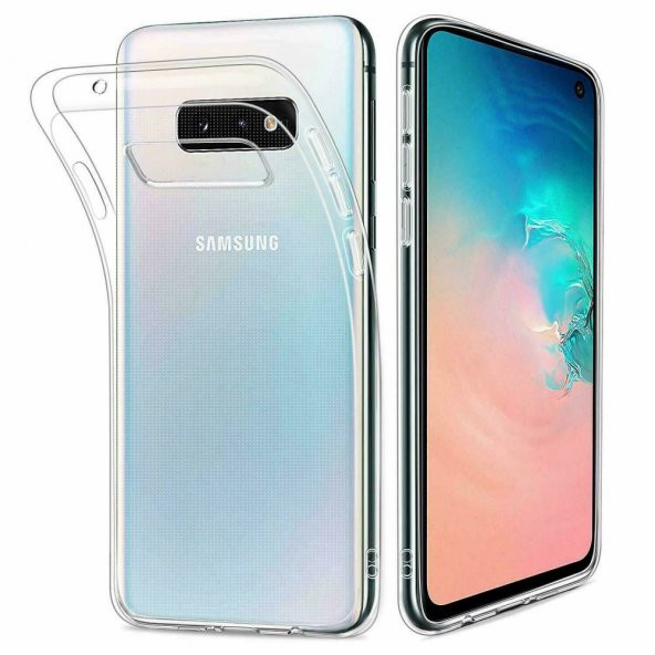 Samsung Galaxy S10E Kılıf Lüx Şeffaf Silikon Kılıf ürün görseli 1