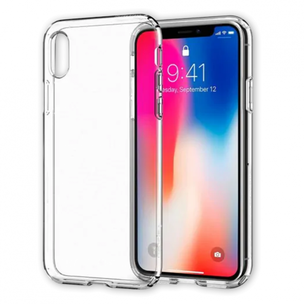 Apple iPhone XS Max Kılıf Lüx Şeffaf Silikon Kılıf ürün görseli 1
